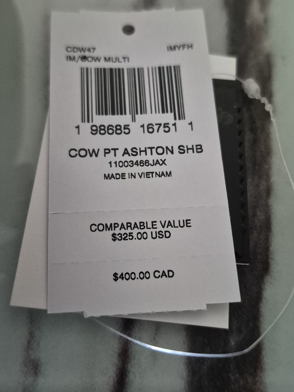Coach Ashton Cowprint-CDW47 - Picture 14 of 14